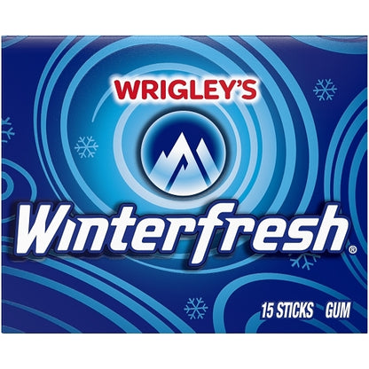 Winterfresh Single Serve Gum, 12 x 10 x 15 PC Case - Front/center packaged product image