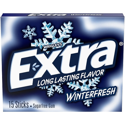 Extra 15 Piece/Unit Single Serve Winterfresh Gum, 12 x 10 x 15 PC Case - DOT product image 2