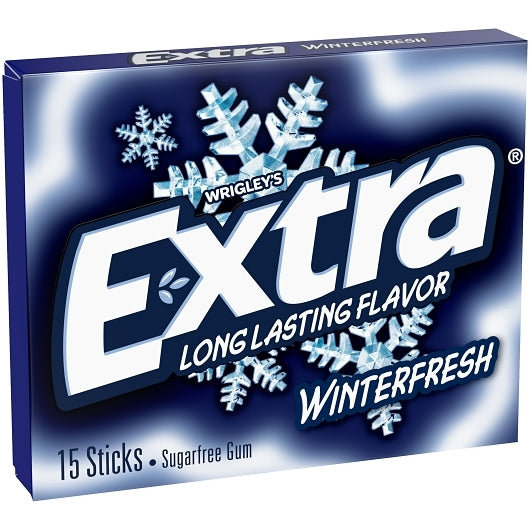 Extra 15 Piece/Unit Single Serve Winterfresh Gum, 12 x 10 x 15 PC Case - DOT product image 4