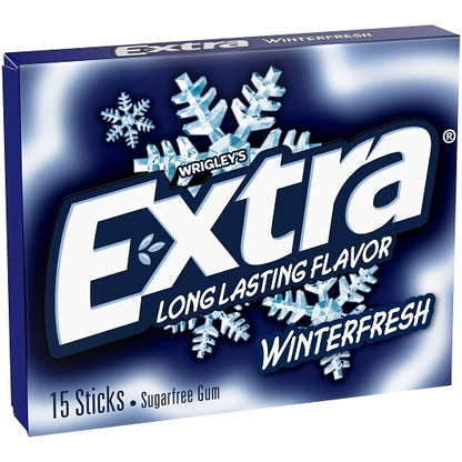 Extra 15 Piece/Unit Single Serve Winterfresh Gum, 12 x 10 x 15 PC Case - DOT product image 4