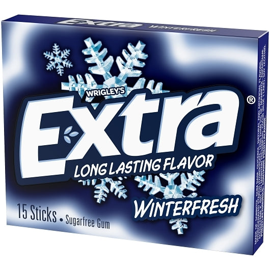 Extra 15 Piece/Unit Single Serve Winterfresh Gum, 12 x 10 x 15 PC Case - DOT product image 6