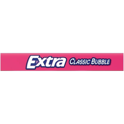 Extra 15 Piece/Unit Single Serve Classic Bubble Gum, 12 x 10 x 15 PC Case - Alternate product angle or state