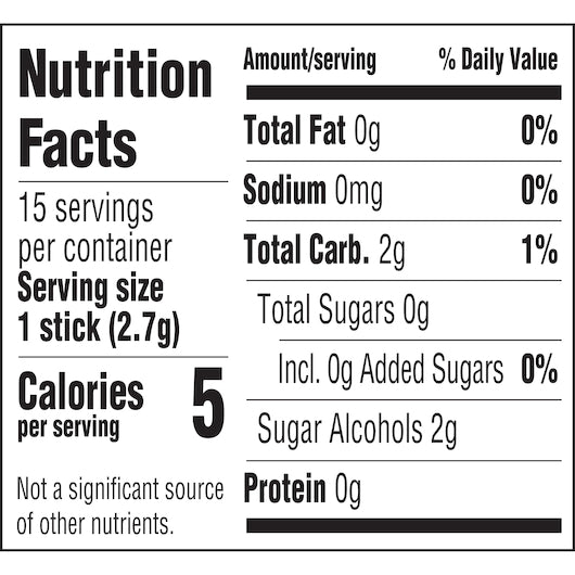 Extra 15 Piece/Unit Single Serve Polar Ice Gum, 12 x 10 x 15 PC Case - DOT product image 2