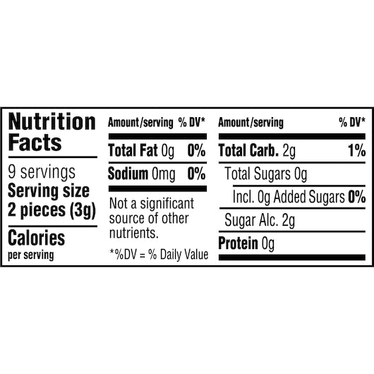 Eclipse Single Serve Peppermint Gum, 18 x 8 x 18 PC Case - DOT product image 4