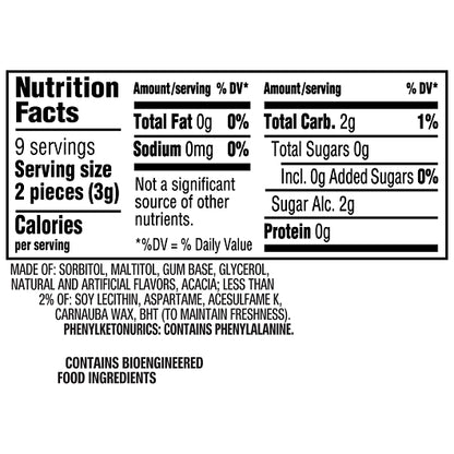 Eclipse Single Serve Peppermint Gum, 18 x 8 x 18 PC Case - DOT product image 5