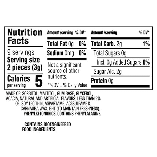 Eclipse Single Serve Spearmint Gum, 18 x 8 x 18 PC Case - DOT product image 4