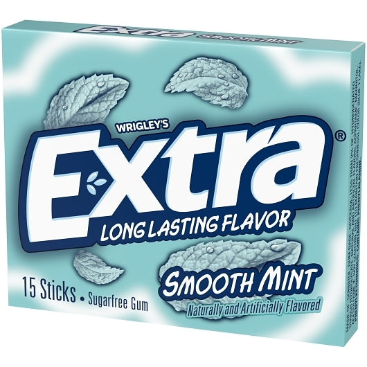 Extra Single Serve Smooth Mint Gum, 12 x 10 x 15 PC Case - DOT product image 8