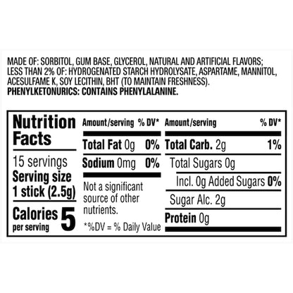 5 Gum Sugarfree Wintermint Ascent Stick Gum, 12 x 10 x 15 PC Case - DOT product image 3