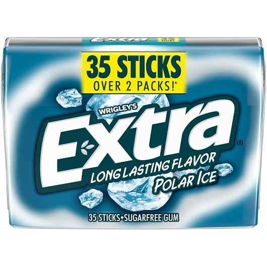Extra Gum Polar Ice, 8 x 6 x 35 PC Case - Candy & Confections