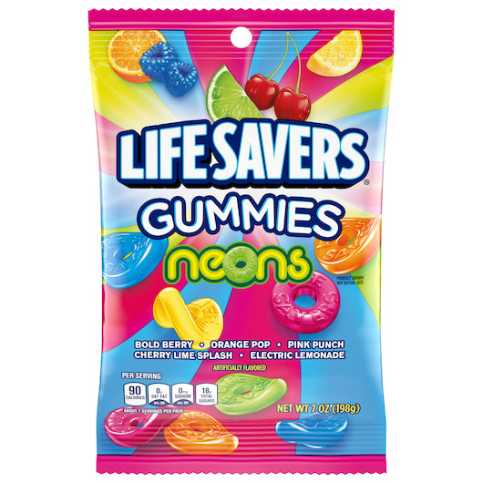 Lifesavers Gummies Neon Gummies Bag, 12 x 7 oz Case - DOT product image 2