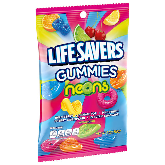 Lifesavers Gummies Neon Gummies Bag, 12 x 7 oz Case - DOT product image 3