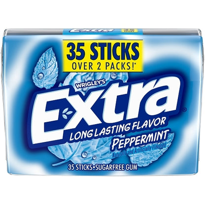 Extra 35 Stick Peppermint, 8 x 6 x 35 PC Case - Candy & Confections