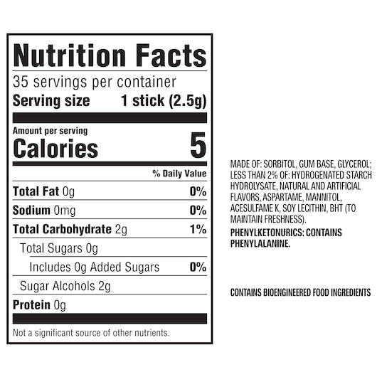 Doublemint GUM STICK SUGAR FREE MEGA PACK, 8 x 6 x 35 PC Case - DOT product image 4