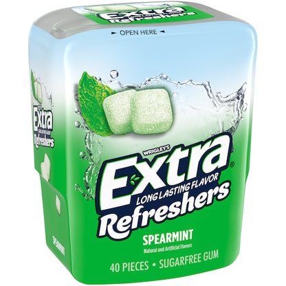 Extra Refreshers Spearmint, 4 x 6 x 40 PC Case - Alternate product angle or state