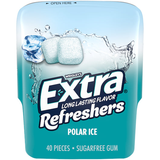 Extra Refreshers Polar Ice, 4 x 6 x 40 PC Case - Candy & Confections