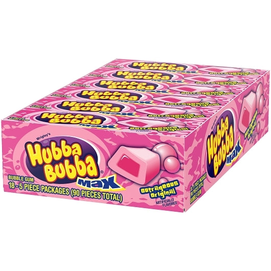 Hubba Bubba Outrageous Original Gum, 8 x 18 x 5 PC Case - DOT product image 8
