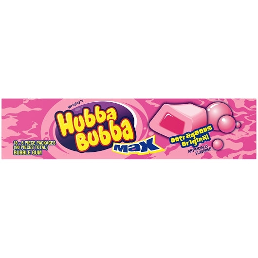 Hubba Bubba Outrageous Original Gum, 8 x 18 x 5 PC Case - DOT product image 7