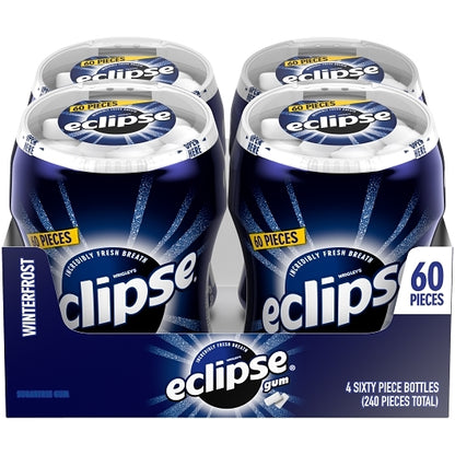 Eclipse GUM BIG-E PACK TRAY WINTERFROST, 4 x 4 x 60 PC Case - Front/center packaged product image