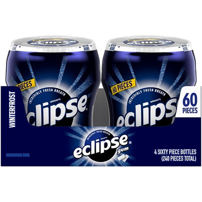 Eclipse GUM BIG-E PACK TRAY WINTERFROST, 4 x 4 x 60 PC Case - Front/center packaged product image