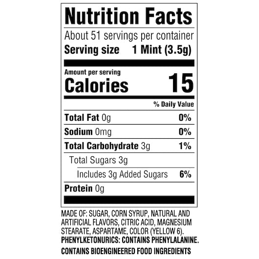 LifeSavers Orange Mints ORANGE MINT 6.25 OUNCE, 12 x 6.25 oz Case - DOT product image 2