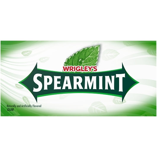 Wrigleys Spearmint Gum , 12 x 10 x 15 PC Case - Alternate product angle or state