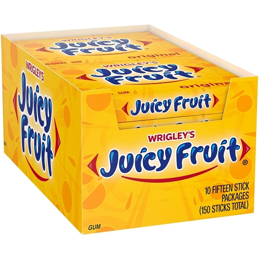 Juicy Fruit Single Serve Gum, 12 x 10 x 15 PC Case - DOT product image 3