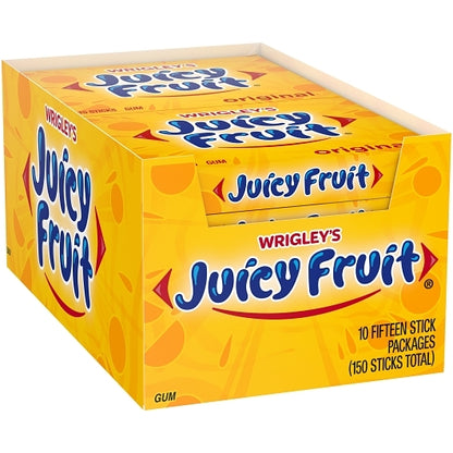 Juicy Fruit Single Serve Gum, 12 x 10 x 15 PC Case - DOT product image 3