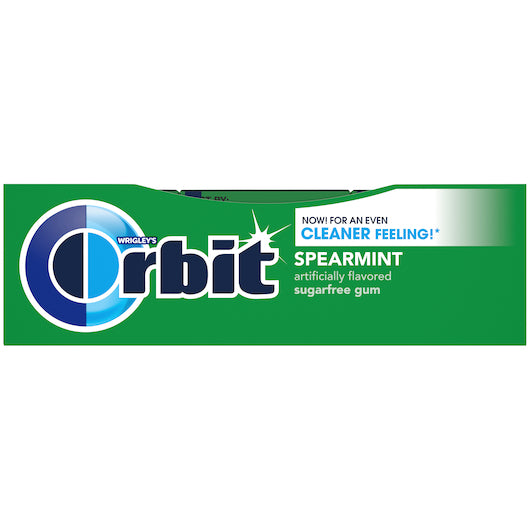 Orbit Spearmint Gum, 12 x 12 x 14 PC Case - Alternate product angle or state