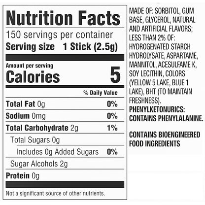 Five Prism Single Serve Gum, 12 x 10 x 15 PC Case - DOT product image 4