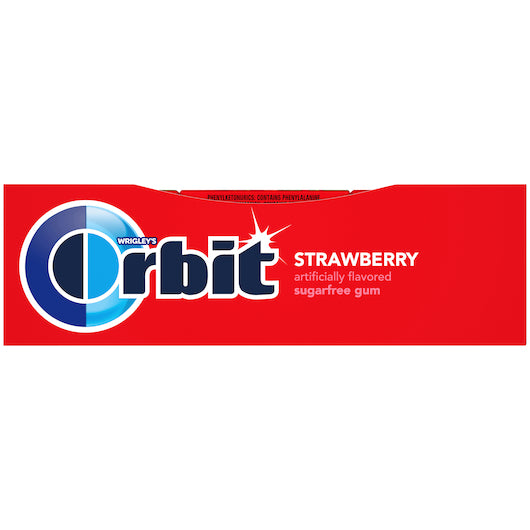 Orbit Strawberry Gum Remix, 14 Pieces per Pack - 12 Packs per Box, 12 x 12 x 14 PC Case - DOT product image 6