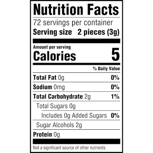 Eclipse Single Serve Spearmint Gum, 18 x 8 x 18 PC Case - DOT product image 7