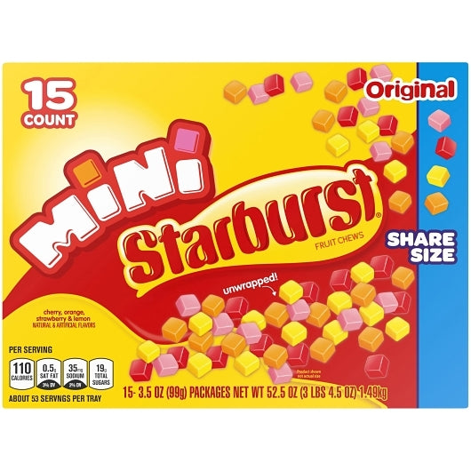 Starburst Minis Share Size, 6 x 15 x 3.5 oz Case - DOT product image 8
