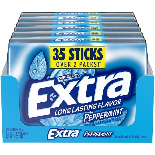 Extra 35 Stick Peppermint, 8 x 6 x 35 PC Case - DOT product image 2