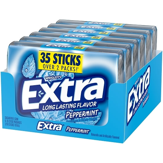 Extra 35 Stick Peppermint, 8 x 6 x 35 PC Case - DOT product image 6