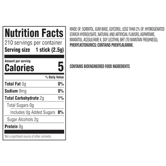 Doublemint GUM STICK SUGAR FREE MEGA PACK, 8 x 6 x 35 PC Case - DOT product image 6