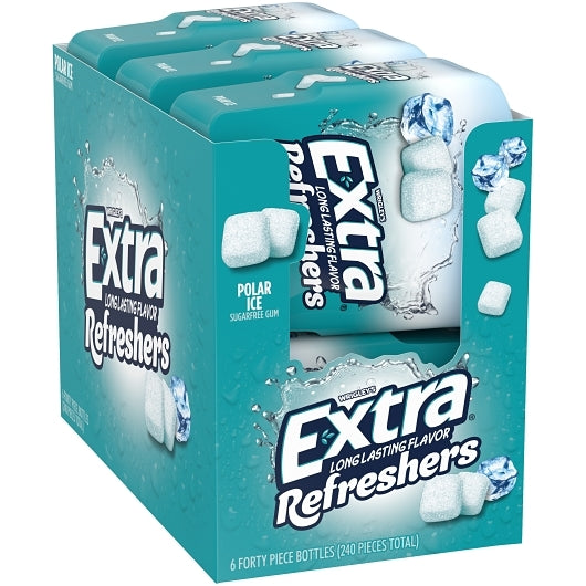 Extra Refreshers Polar Ice, 4 x 6 x 40 PC Case - Alternate product angle or state