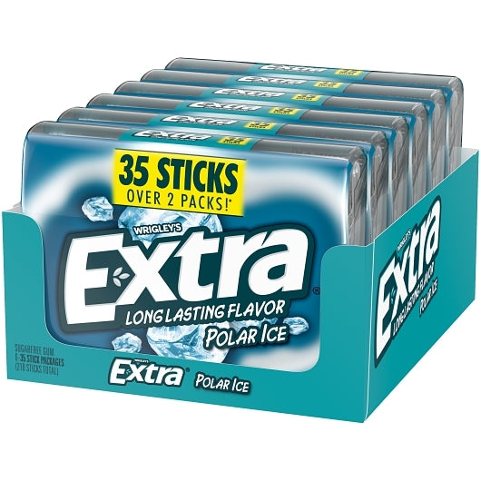 Extra GUM POLAR ICE, 8 x 6 x 35 PC Case - DOT product image 7