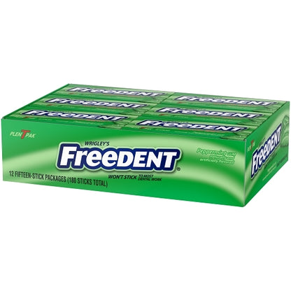 Freedent Gum Peppermint Plenty Packs, 30 x 12 x 15 PC Case - Alternate product angle or state