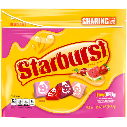 Starburst Fave Reds Stand Up Pouch, 6 x 15.6 oz Case - DOT product image 2