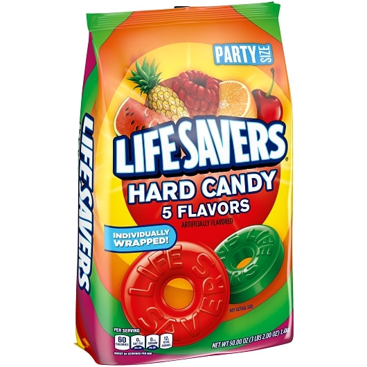 Life Savers 5 Flavors Hard Candy Stand Up Pouch, 6 x 50 oz Case - DOT product image 2