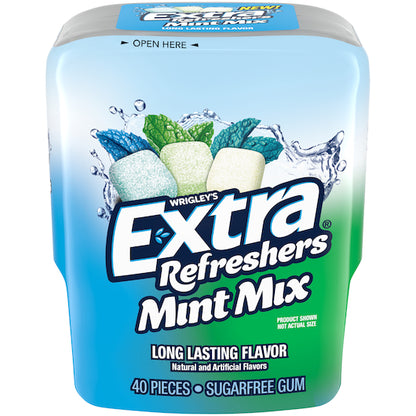 Extra Refreshers Mint Mixed Bottle, 4 x 6 x 40 PC Case - Bakery & Desserts