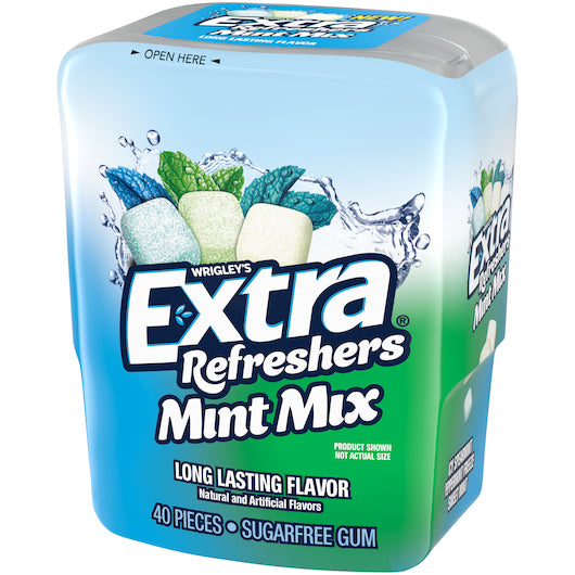 Extra REFRESHERS MINT MIXED BOTTLE, 4 x 6 x 40 PC Case - DOT product image 5