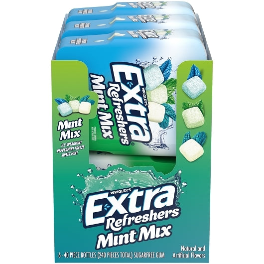 Extra REFRESHERS MINT MIXED BOTTLE, 4 x 6 x 40 PC Case - DOT product image 2