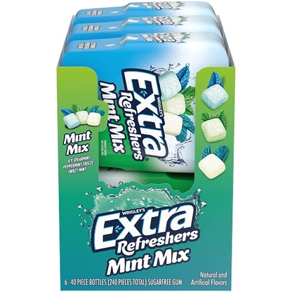 Extra REFRESHERS MINT MIXED BOTTLE, 4 x 6 x 40 PC Case - DOT product image 2
