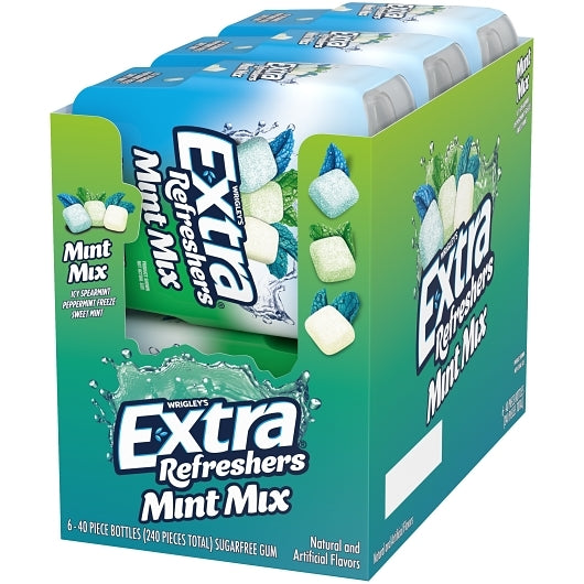 Extra REFRESHERS MINT MIXED BOTTLE, 4 x 6 x 40 PC Case - DOT product image 6