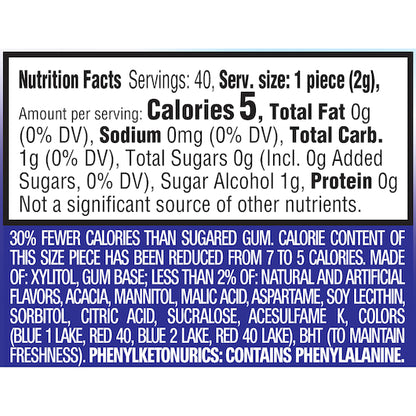 Extra REFRESHERS BERRY MIXED BOTTLE, 4 x 6 x 40 PC Case - DOT product image 8