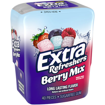 Extra REFRESHERS BERRY MIXED BOTTLE, 4 x 6 x 40 PC Case - DOT product image 3