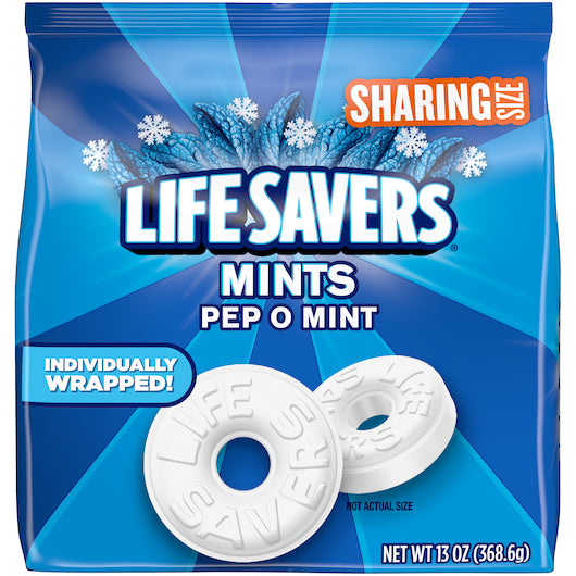 Life Savers Pep-o-mint Stand Up Pouch, 6 x 13 oz Case - Candy & Confections - image 2