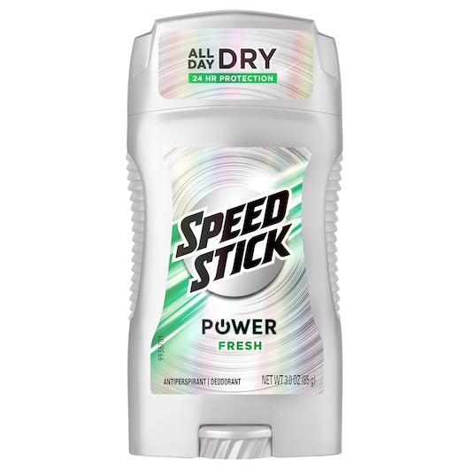 Mennen Men's Speed Stick 24 Hour Power Fresh Anti-Perspirant Deodorant Stick, 2 x 6 x 3 oz Case - Health & Personal Care