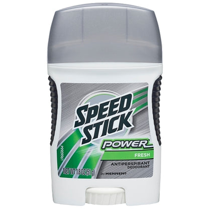 Mennen Men's Speed Stick Power Fresh Anti-Perspirant Deodorant Stick Trial & Travel, 2 x 6 x 1.8 oz Case - Health &